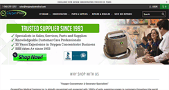 Desktop Screenshot of oxygenplusmedical.com